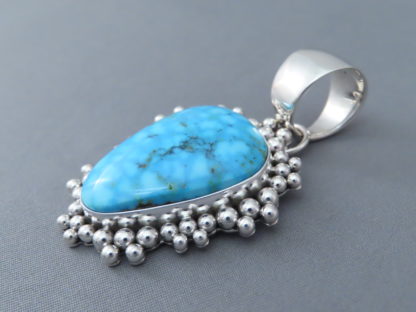 Artie Yellowhorse Turquoise Pendant (Kingman)