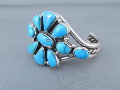 Kingman Turquoise Cluster Bracelet