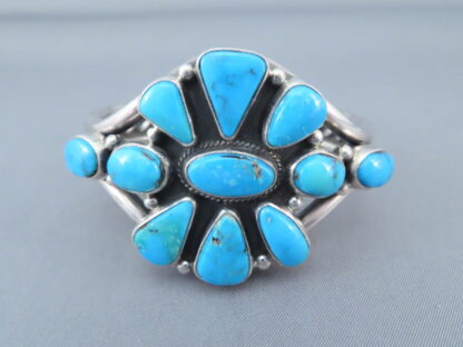 Kingman Turquoise Cluster Bracelet