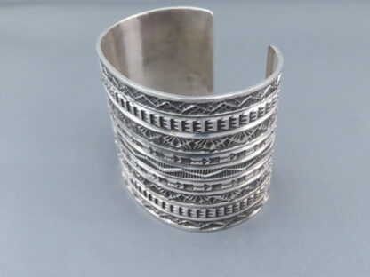 Wide Sunshine Reeves Sterling Silver Cuff Bracelet