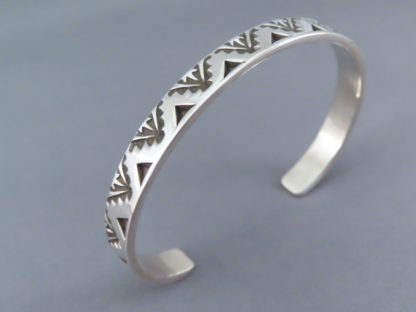 Larger Sterling Silver Cuff Bracelet by Elvira Bill