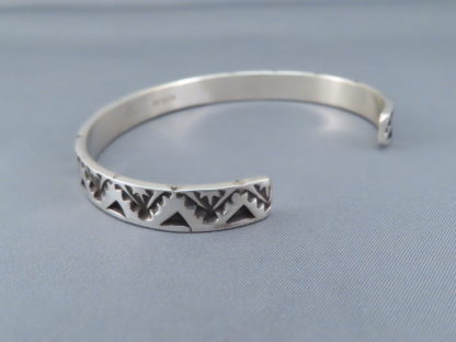 Larger Sterling Silver Cuff Bracelet by Elvira Bill