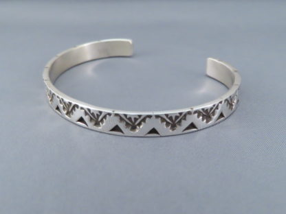 Larger Sterling Silver Cuff Bracelet by Elvira Bill