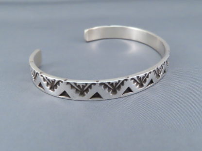 Larger Sterling Silver Cuff Bracelet by Elvira Bill