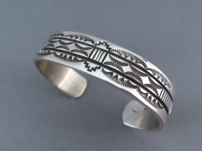 Sterling Silver Cuff Bracelet by Bruce Morgan