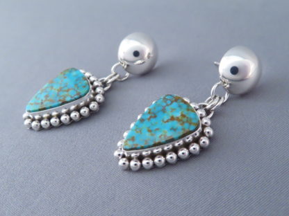 Earrings with Mineral Park Turquoise by Artie Yellowhorse