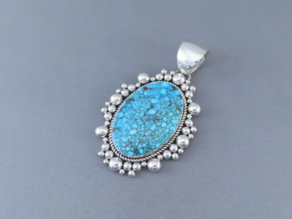 LARGE Kingman Turquoise Pendant by Artie Yellowhorse