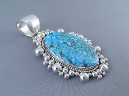 LARGE Kingman Turquoise Pendant by Artie Yellowhorse