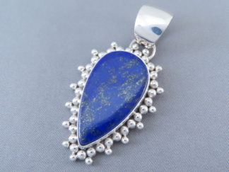 Sterling Silver & Lapis Pendant by Native American Navajo Indian jewelry artist, Artie Yellowhorse $445- FOR SALE