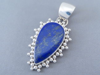 Lapis & Sterling Silver Navajo Pendant by Artie Yellowhorse