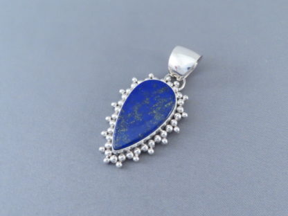Lapis & Sterling Silver Navajo Pendant by Artie Yellowhorse