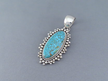 Larger Kingman Turquoise Pendant by Artie Yellowhorse