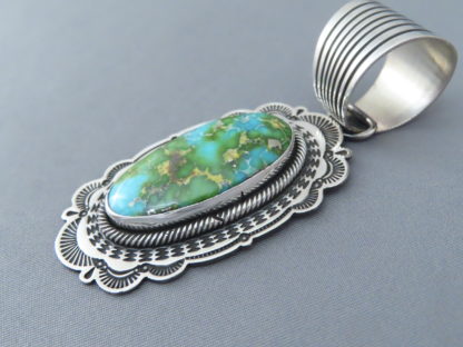 Sonoran Gold Turquoise Pendant by Albert Jake