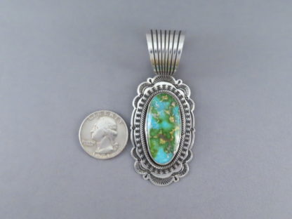 Sonoran Gold Turquoise Pendant by Albert Jake