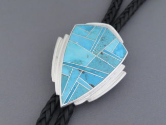 Inlaid Turquoise Bolo Tie