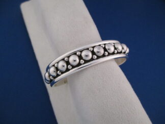 Sterling Silver Bracelet with Dots by Artie Yellowhorse