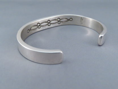 Large Sterling Silver Cuff Bracelet by Bruce Morgan