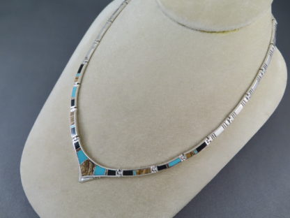 Multi-Stone with Turquoise Inlay Necklace