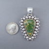 Royston Turquoise and Sterling Silver Pendant by Navajo Artie Yellowhorse