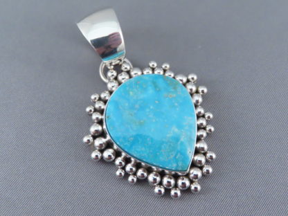 Candelaria Turquoise Pendant by Artie Yellowhorse