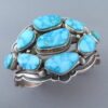Kingman Turquoise Cuff Bracelet by Aaron Toadlena