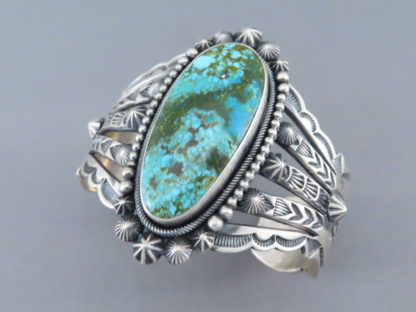 Aaron Toadlena Kingman Turquoise Bracelet Cuff