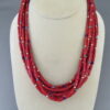 Coral & 14kt Gold Necklace by Desiree Yellowhorse