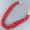 Coral & 14kt Gold Necklace by Desiree Yellowhorse