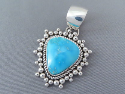 Artie Yellowhorse Blue Ridge Turquoise Pendant