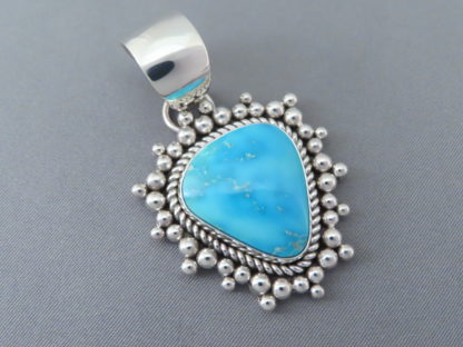 Artie Yellowhorse Blue Ridge Turquoise Pendant