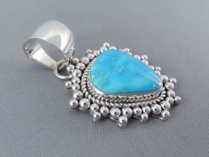 Artie Yellowhorse Blue Ridge Turquoise Pendant