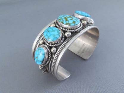 Five-Stone Kingman Turquoise Cuff Bracelet by Albert Jake