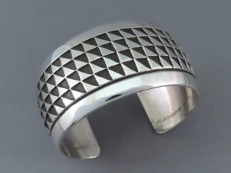 Native American Jewelry - Sterling Silver Bracelet Cuff by Navajo jeweler, Roscoe Scott $475- FOR SALE