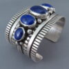 Lapis Cuff Bracelet by Albert Jake