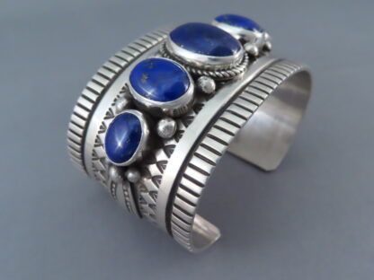 Lapis Cuff Bracelet by Albert Jake