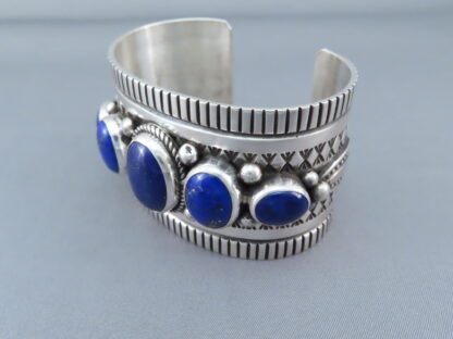 Lapis Cuff Bracelet by Albert Jake