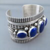 Lapis Cuff Bracelet by Albert Jake