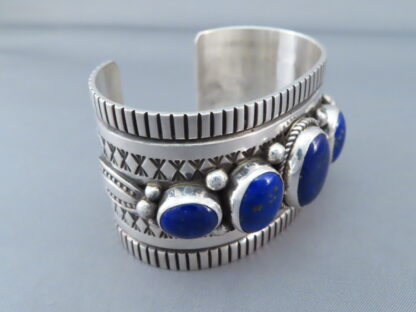 Lapis Cuff Bracelet by Albert Jake