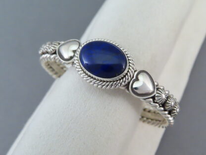 Lapis & Sterling Silver Cuff Bracelet by Artie Yellowhorse