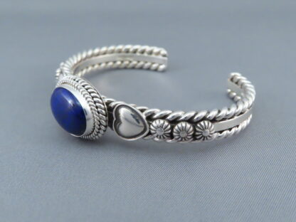 Lapis & Sterling Silver Cuff Bracelet by Artie Yellowhorse
