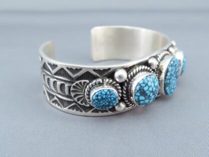 Five-Stone Kingman Turquoise Bracelet by Andy Cadman