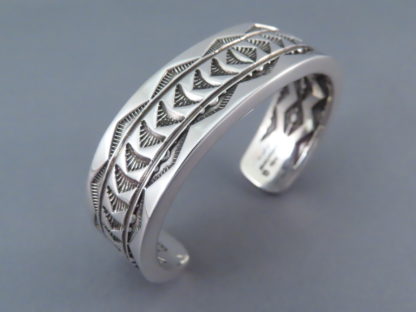 Heavier Stamped Sterling Silver Cuff Bracelet