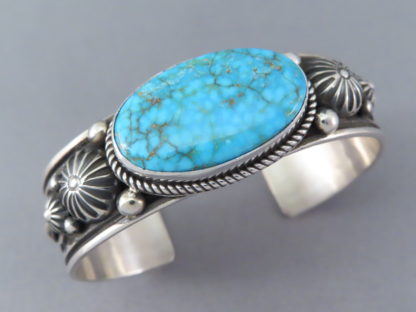 Albert Jake Kingman Turquoise Sterling Silver Bracelet