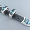 Turquoise & Black Jade Inlay Ranger Buckle Set – VERY FINE Inlay