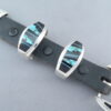 Turquoise & Black Jade Inlay Ranger Buckle Set – VERY FINE Inlay