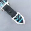 Turquoise & Black Jade Inlay Ranger Buckle Set – VERY FINE Inlay