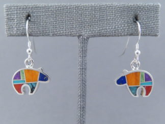 Inlaid Multi-Color Earrings (Bears)