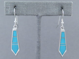 Turquoise Inlay Earrings (Long & Dangling)