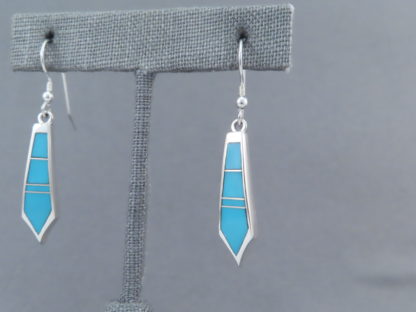 Turquoise Inlay Earrings (Long & Dangling)