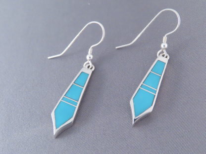 Turquoise Inlay Earrings (Long & Dangling)